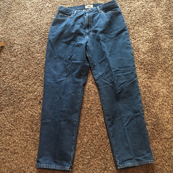 L L Bean Jeans flannel lined 18 M/T GUC - Picture 1 of 16